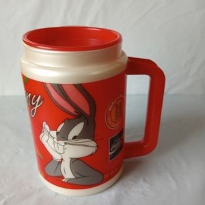Bugs Bunny 1994 Plastic Whirley Warner Bros Walmart Coca Cola Collectors Cup Mug